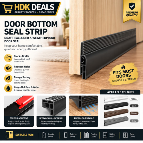 Door draft excluder strip - door,