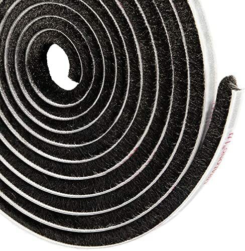 Black self adhesive draught - 5m,