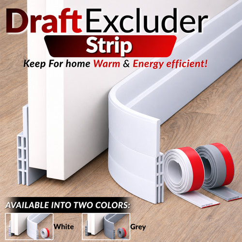 Door draft excluder strip - excluder,