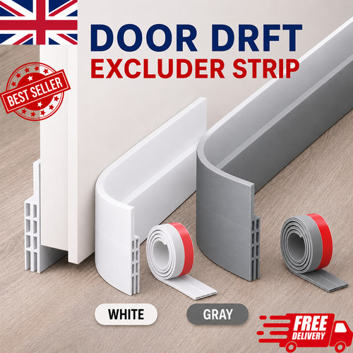 Door draft excluder strip self - door,