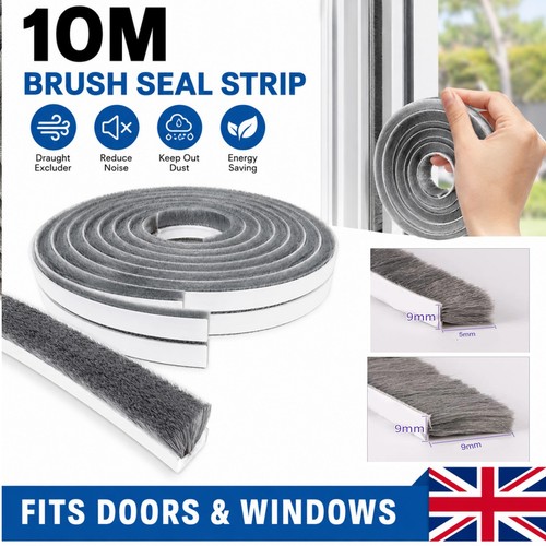 Draught excluder brush 10m - brush,