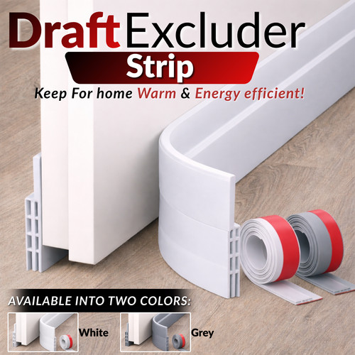 Door draft excluder strip - excluder,