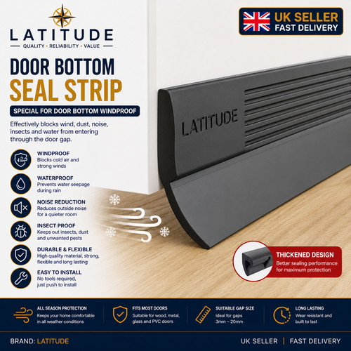 Door draft excluder strip - draft,