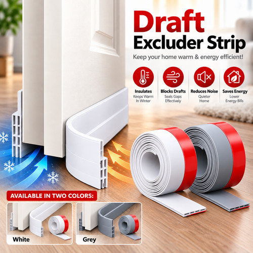 Door draft excluder - excluder, strip